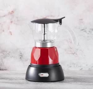 Caffettiera Elettrica Trasparente in Alluminio, Semplice e Portatile - Product Image 1