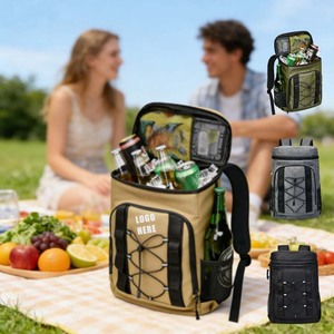 Sac à dos isotherme imperméable léger et souple pour pique-nique, plage, voyages et aventures de week-end (33 canettes) - Product Image 1