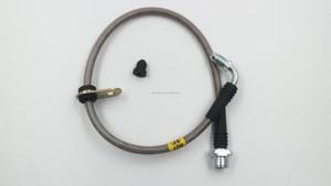 Certifié DOT Flexible en acier inoxydable tressé pour voiture Tuyau <span class=keywords><strong>de</strong></span> <span class=keywords><strong>frein</strong></span> en PTFE pour remplacer le tuyau <span class=keywords><strong>de</strong></span> <span class=keywords><strong>frein</strong></span> en caoutchouc OEM pour VW TOYOTA - Product Image 2