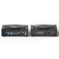 Mini PC Tanpa Kipas Intel Core i3-1215U Generasi ke-12 DDR5 8 USB Dual LAN Grafis Terintegrasi VESA Mount untuk Industri dan Kantor