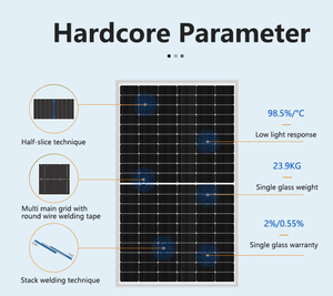 Módulo Solar Bifacial de Alto Rendimiento de 580W, Mono, Tipo N, PERC, de Media Celda, Fotovoltaico, de Doble Vidrio, para Sistemas Fuera de la Red y Conectados a la Red - Product Image 4