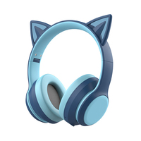 Offre Spéciale P47 Microphone Bluetooth sans fil drôle téléphone unique mignon chat oreille casque de jeu casque