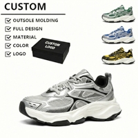Fabricant de chaussures personnalisées, chaussures épaisses de luxe personnalisées, baskets OEM, style de marche tendance, chaussures décontractées épaisses, chaussures de sport personnalisées