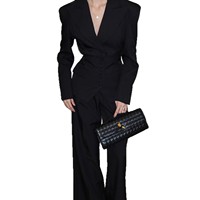 Ensemble Blazer et Pantalon Décontracté Femme Printemps-Automne 2026 – Manteau à Manches Longues, Col Revers, Col en V, Taille Cintrée, Boutonnage Simple