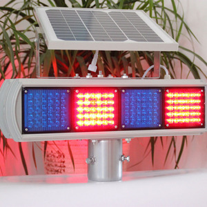 Hk-Jb204B – Feu de signalisation solaire à LED clignotant pour circulation routière, cadre en aluminium, montage sur poteau IP65 - Product Image 3