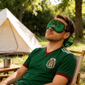 Antifaz de Seda para Dormir con Diseño 3D del Mundial FIFA 2026, Tema México, para Acampar al Aire Libre, Descansar, Recuerdos y Regalos - Product Image 5