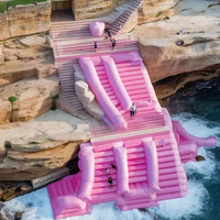 Échelle gonflable géante pour l'extérieur Glissière d'escalier Glissière Publicité Gonflables pour la décoration