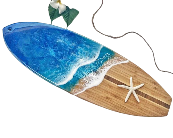 Экологичная бамбуковая разделочная доска ручной работы с линиями