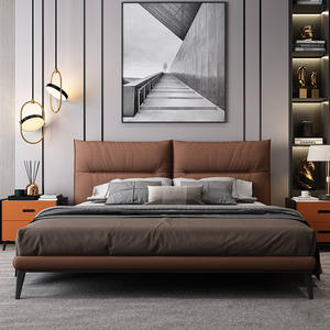 CK03, muebles modernos para el hogar, cama doble de pared tamaño King, muebles de dormitorio de 1,8 m con marco de cama de madera, cama de matrimonio, 3 años de garantía - Product Image 2