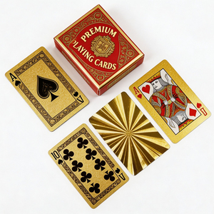 Cartas de Póker Personalizadas en Oro, Esquinas Redondeadas, Acabado Brillante, Juego de Cartas Duradero - Product Image 2