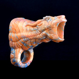 NNSX Nuevo Producto para Hombres, Funda de Silicona Hueca para Pene con Diseño de Dragón, para Agrandamiento del Pene, Diversión en Pareja, Pasión - Product Image 3