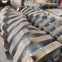 Broyeur à double arbre pour déchets industriels métalliques, plastiques et caoutchoucs, lames en alliage, certifié CE, automatique et écologique