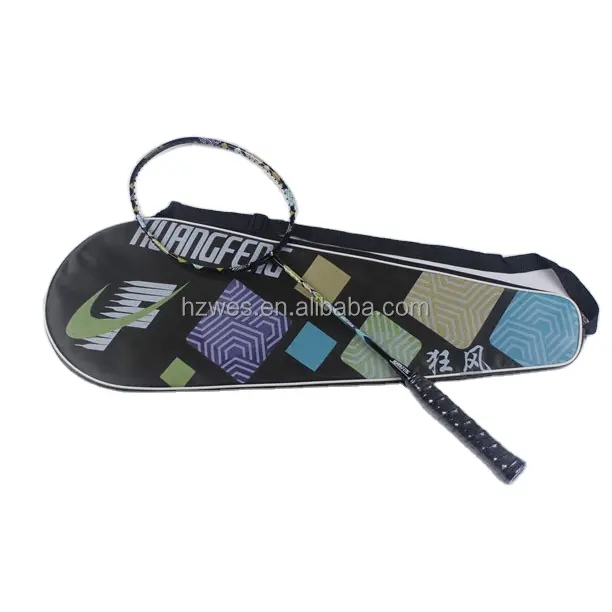 Professional Badminton Racket Lightweight full Carbon Fiber Racquet with premium carry bagSports Equipment