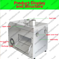 Cortadora Eléctrica Automática LPMIE 220V de Grosor Ajustable para Verduras, Plátanos, Patatas, Cebollas, Mangos, Batatas, Maíz