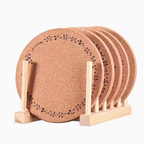 Tapis de table à manger pour cuisine, <span class=keywords><strong>plaque</strong></span> isolante en liège et tapis pour tasses, résistant à la chaleur, pour théière et bol, pour verre - Product Image 1