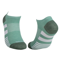 Chaussettes bateau décontractées pour hommes, en coton mélangé respirant, anti-dérapantes, anti-bactériennes, à rayures colorées, coupe basse, invisibles, pour l'été