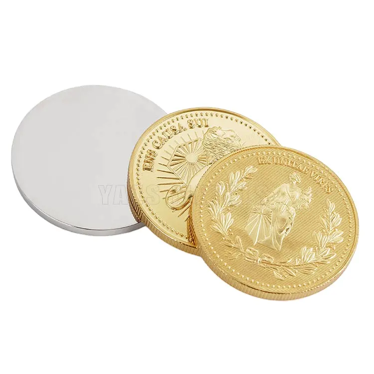 Металлическая Золотая коллекция от производителя, Монета Джон фитиль