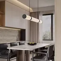 Lustres en marbre nuageux Hullxine pour restaurants, luminaires d'hôtel à commande sans fil LED, finition dorée, taille moyenne, vente directe