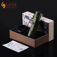 Meilleures ventes 2021 : Briquet électrique plasma USB classique, rechargeable, étanche et coupe-vent, avec lampe torche, accessoires pour fumeurs
