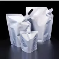 حقيبة يد من الألومنيوم بسعة 250 مللي و 500 مللي و 1 لتر و 2 لتر, حقيبة مزودة بصنبور من الألومنيوم لسائل الطعام