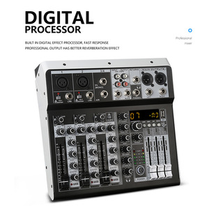 Console de mixage audio professionnelle SONO 4/6/8 canaux en métal et plastique avec effets intégrés, égaliseur 3 bandes – Contrôleur DJ de haute qualité - Product Image 4