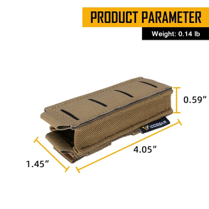 Étui tactique personnalisé en nylon pour un seul chargeur, sac d'accessoires, étui à tirage rapide pour la chasse en plein air, marque Scorpion - Product Image 4