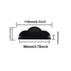 Tirador de Gabinete con Acabado Negro Mate, Perilla de Aleación de Zinc para Muebles, Tirador para Armario, Cajón, Puerta de Gabinete - Product Image 6
