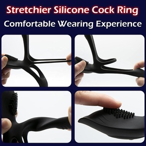 Cock Ring avec télécommande Silicone réutilisable pour les hommes retarder l'éjaculation érection stimuler les femmes Clitoris Sex Toy pour Couple - Product Image 4