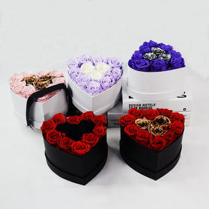Rosas inmortales eternas de alta calidad, cabeza de flor, rosas reales conservadas en caja de corazón para Navidad, cumpleaños del Día de San Valentín - Product Image 6