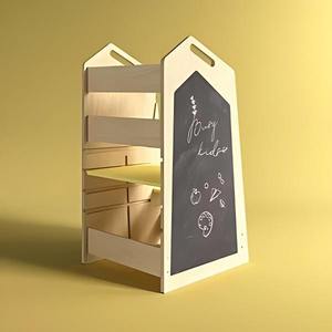 Torre <span class=keywords><strong>de</strong></span> Aprendizaje para Bebés con Forma <span class=keywords><strong>de</strong></span> Casa, Altura Ajustable, Taburete Auxiliar <span class=keywords><strong>de</strong></span> <span class=keywords><strong>Cocina</strong></span> con Juego Montessori - Product Image 3