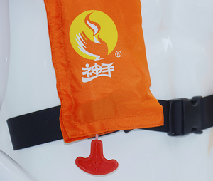 نفخ سترة نجاة CCS شهادة التلقائي دليل الرقبة نوع الكبار وشاح نوع نفخ سترة نجاة. - Product Image 5