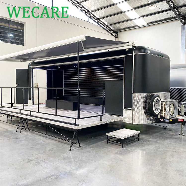 Wecare Mobiele Podium Tentoonstelling Etappe Truck Trailer Met Geluidssysteem Te Koop