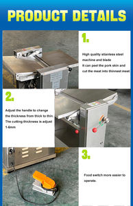 Máquina para pelar carne de cerdo de acero inoxidable Máquina para cortar carne de res - Product Image 4
