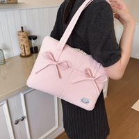 Bolso para portátil de nailon de 14 pulgadas estilo japonés y coreano, con detalle de lazo elegante, ultraligero, antirrobo, funda para tablet, comercio transfronterizo