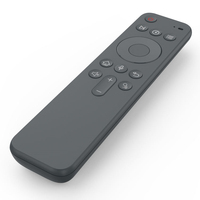 Télécommande intelligente noire mate avec recherche vocale - Télécommande sans fil IR/Ble pour Android TV Boxes et lecteurs multimédias