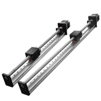 Acier XYZ Axis CNC Guide linéaire Actionneur Vis à billes Mouvement linéaire Table coulissante avec vis sans fin pour vis à billes et module linéaire