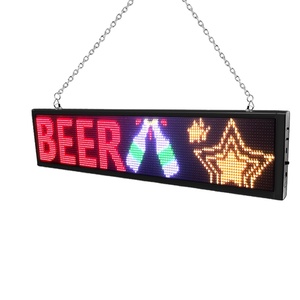 Tablero de señal <span class=keywords><strong>cerrado</strong></span> <span class=keywords><strong>abierto</strong></span> LED <span class=keywords><strong>para</strong></span> interiores RGB a todo Color, Mensaje de desplazamiento personalizado, pantalla de barra de club nocturno, pantalla de publicidad portátil - Product Image 1