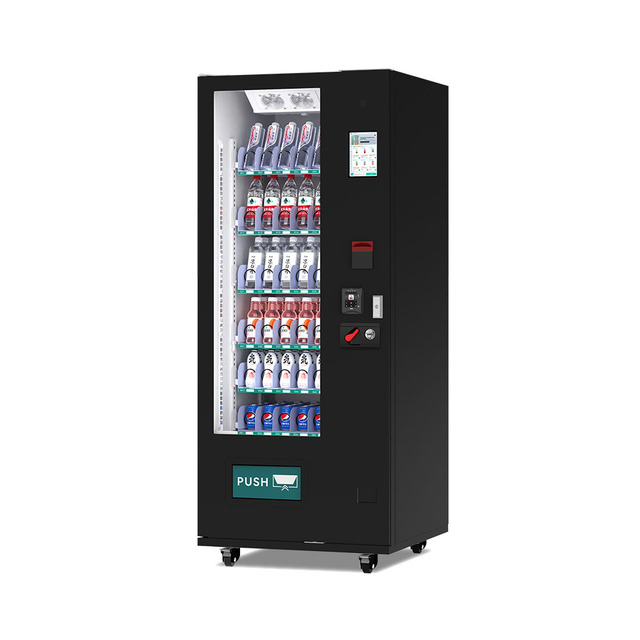 Commercial Automatic Soda Drinks and Snacks Vending Machine Cold Beverage Vending Machine with Card Reader/Coin Operated Payment