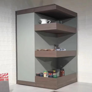 360-degree Rotating Corner Display Stand Cabinet Hardware Concealed Boomerang-shaped Turntable Kitchen Dining Outdoor Carbon - Product Image 5