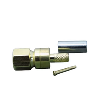 Connecteur à sertir SMC RF coaxial, adaptateur jack femelle pour câble RG316 RG174 RG188