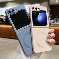 Casing Ponsel Silikon Magnetik Lembut untuk Samsung Galaxy Z Flip 6 5 4 3 Casing Ponsel Samsung Z Lipat Mewah