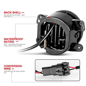 4 pouces rond 12 V 24 V <span class=keywords><strong>30</strong></span> W LED antibrouillard pour suzuki mercedes w202 accessoires 9005 À H16 conversion Adaptateur - Product Image 3