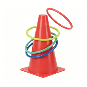 Ensemble de jouets de sport multifonctionnels pour tout-petits, jeu d'équilibre en forme d'œuf + jeu de lancer d'anneaux en plastique, cadeau d'anniversaire pour garçons et filles à partir de 3 ans - Product Image 1