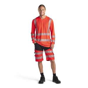 BLAKLADER - 338510135500XXXL Camiseta de manga larga UV Hi-Vis Rojo-EAN 7330509524145 ROPA DE TRABAJO DE 2017 - Product Image 3