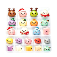 Approvisionnement stable, sans pression de stock : Calendrier de l'Avent de Noël, Boîte mystère de compte à rebours en forme de dumpling souple, Jouets sensoriels squishy