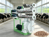 Moulin à granulés d'aliments pour animaux de grande capacité, équipement commercial de traitement des granulés d'aliments pour volailles, bétail et ruminants 10-25TPH