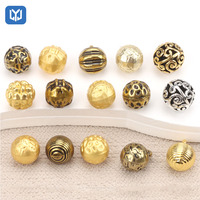 Boutons en gros, boutons en métal personnalisés avec logo OEM, boutons à boule rétro, boutons à coudre à la main pour la décoration des vêtements, accessoires