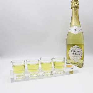 Cadeau promotionnel personnalisé 4 trous barre servant acrylique Wisky bière <span class=keywords><strong>vin</strong></span> verre porte-gobelet plateau - Product Image 2