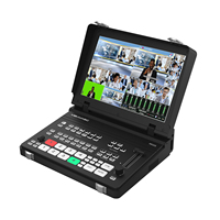 Mezclador de Video Movmagic de 5 Canales SDI/HD con Carcasa Metálica, Efectos de Transición Enriquecidos, Pantalla de 10.1 Pulgadas, Entrada/Salida de Audio de 3.5 mm