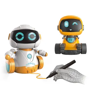SINR008 nouveau 2023 jouet magique électronique suivi de ligne de vapeur Mini Robot électronique jouet éducatif intelligent éducation robot jouet pour Bo